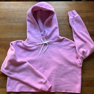 Pink crop hoodie - womens XL - very soft and barely worn